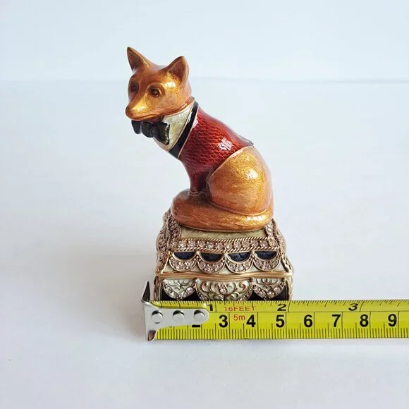 New Edgar Berebi Limited Edition Marcel Fox Box Collectible Jewelry Box